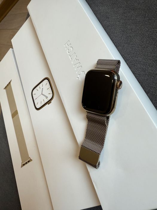 Apple Watch Series 7 GPS + Cellural, 41mm Gold Stainless Steel