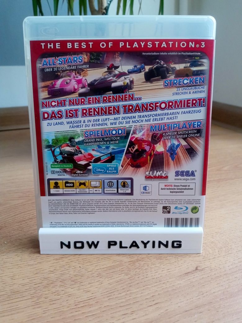 Gra Sonic All Stars Racing Transformed w BDB stanie PlayStation 3 ps3