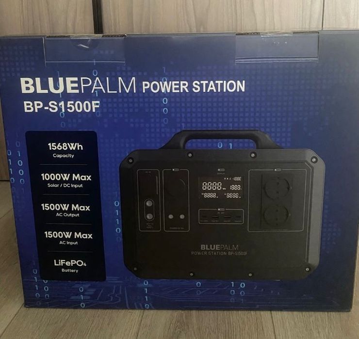 Портативна електростанця Bluepalm потужністю 1568 Вт ч