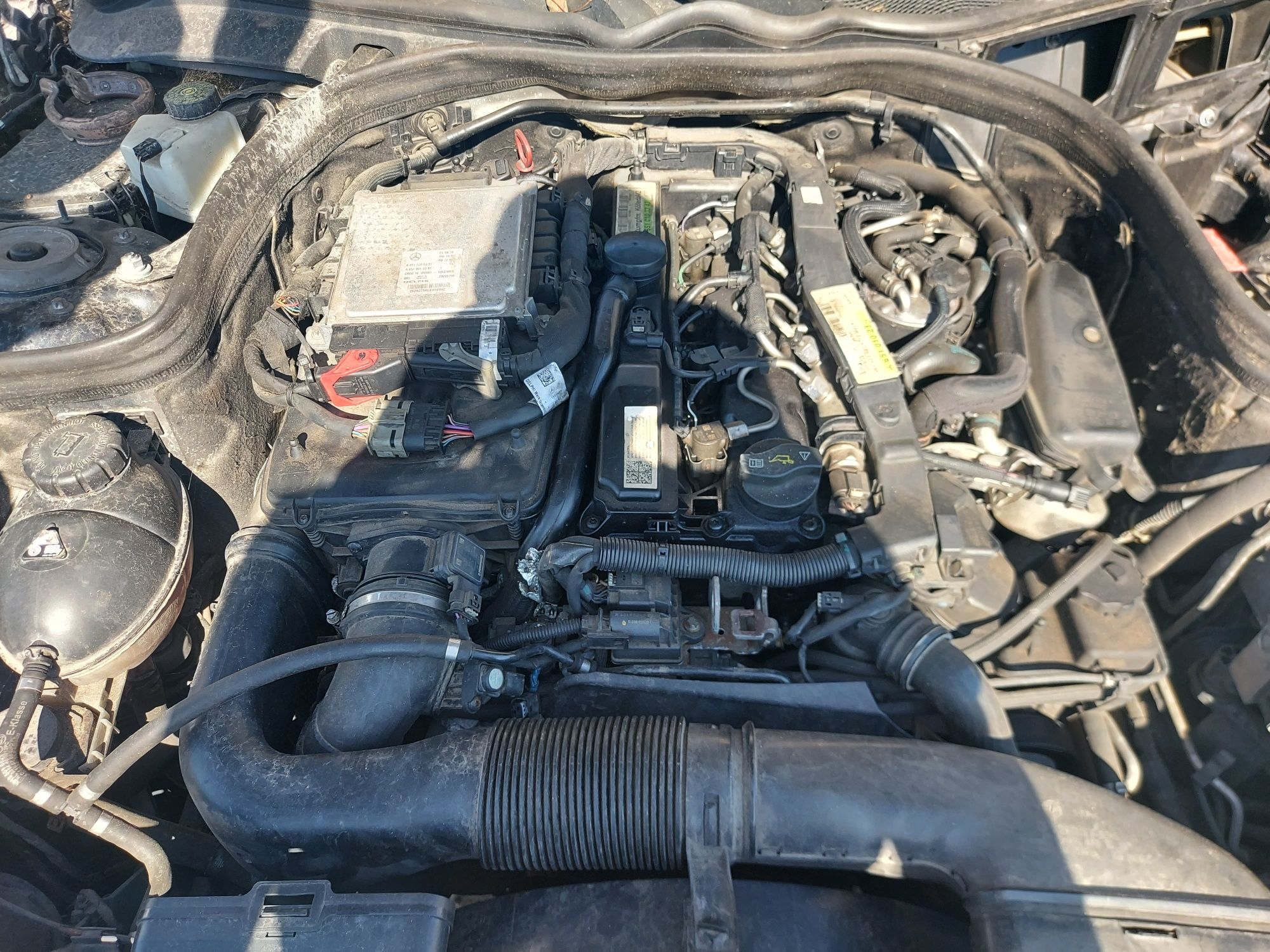 Mercedes om651 2.2.2cdi kompletny układ paliwowy części montaż
