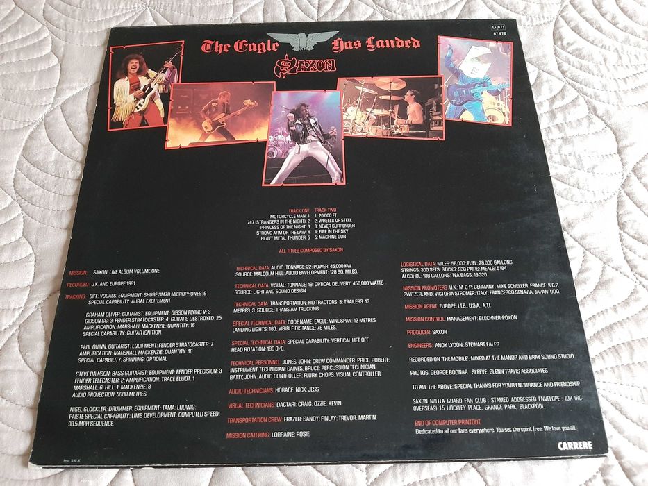 Saxon - The Eagle Has Landed (Live) - França - Vinil LP