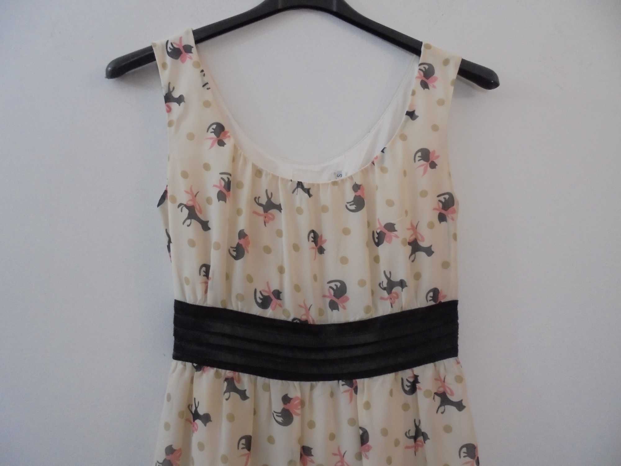 vestido de mulher aos gatinhos