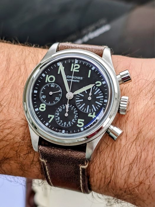 Longines Avigation Big Eye 41mm świeżo po serwisie, komplet
