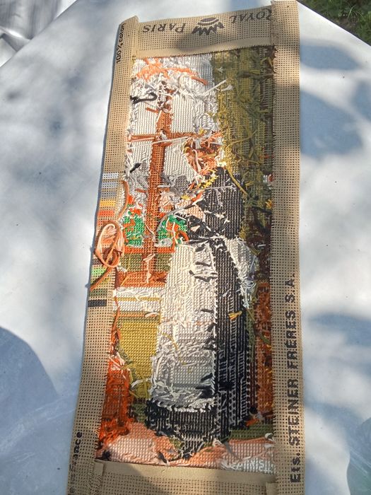 Картина, ручная вышивка, Франция