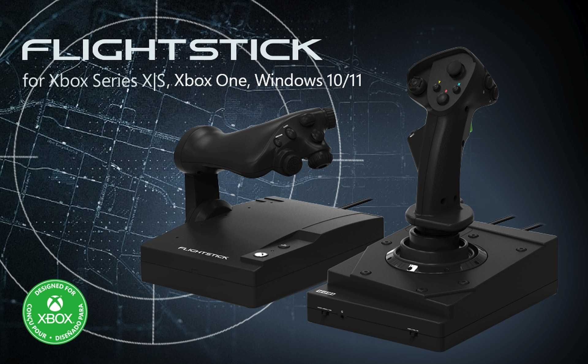 HORI PC XS Xbox One Flight Stick Joystick i przepustnica z Hotas