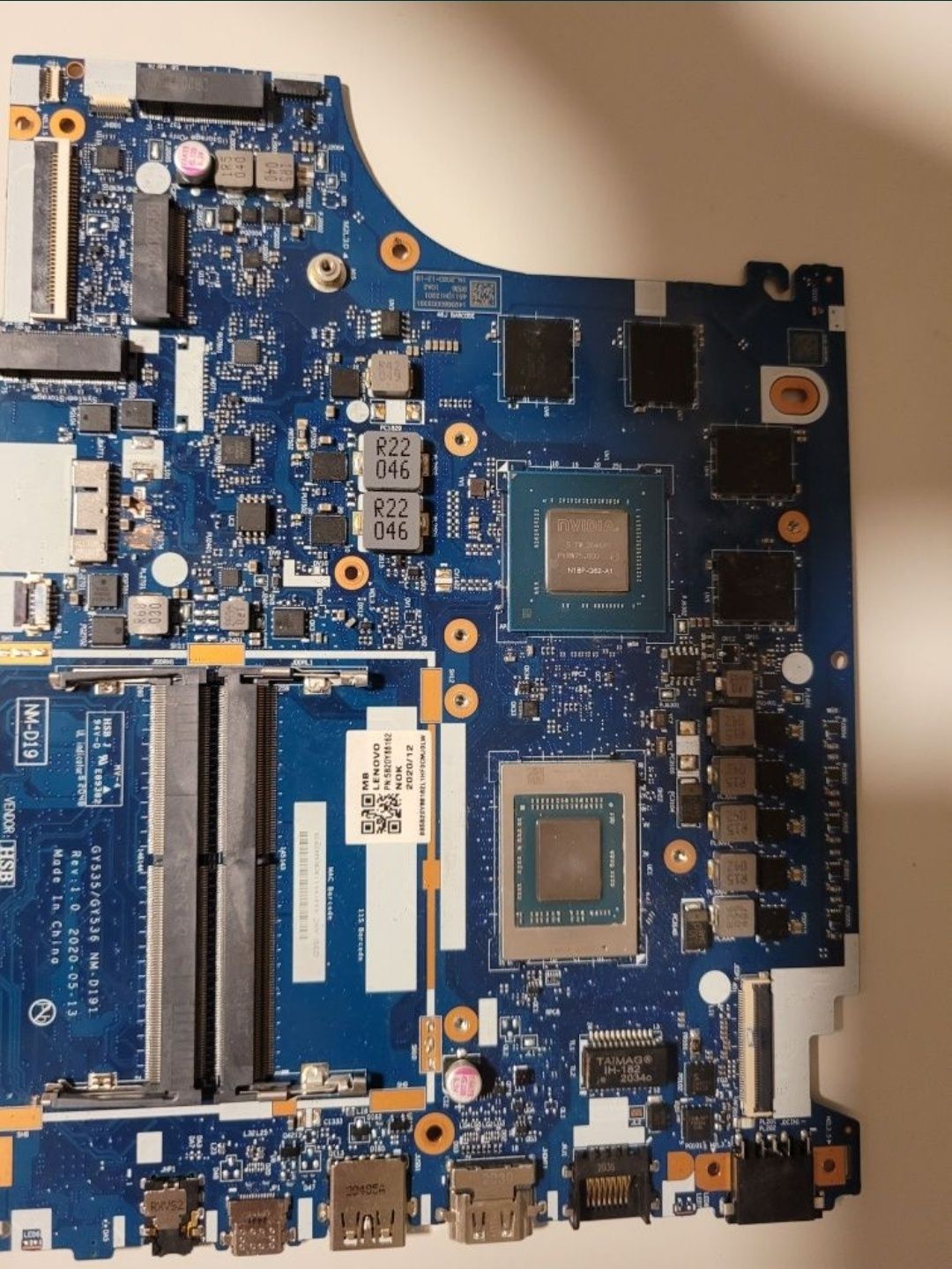 Плата неробоча Lenovo NM-D191 ryzen 7 4800 gtx1650ti0