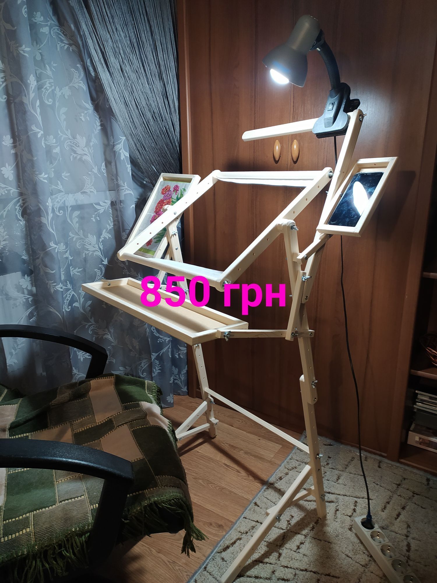Верстат,(станок) , п'яльця 2в1 Універсальний, для вишивання хрестиком