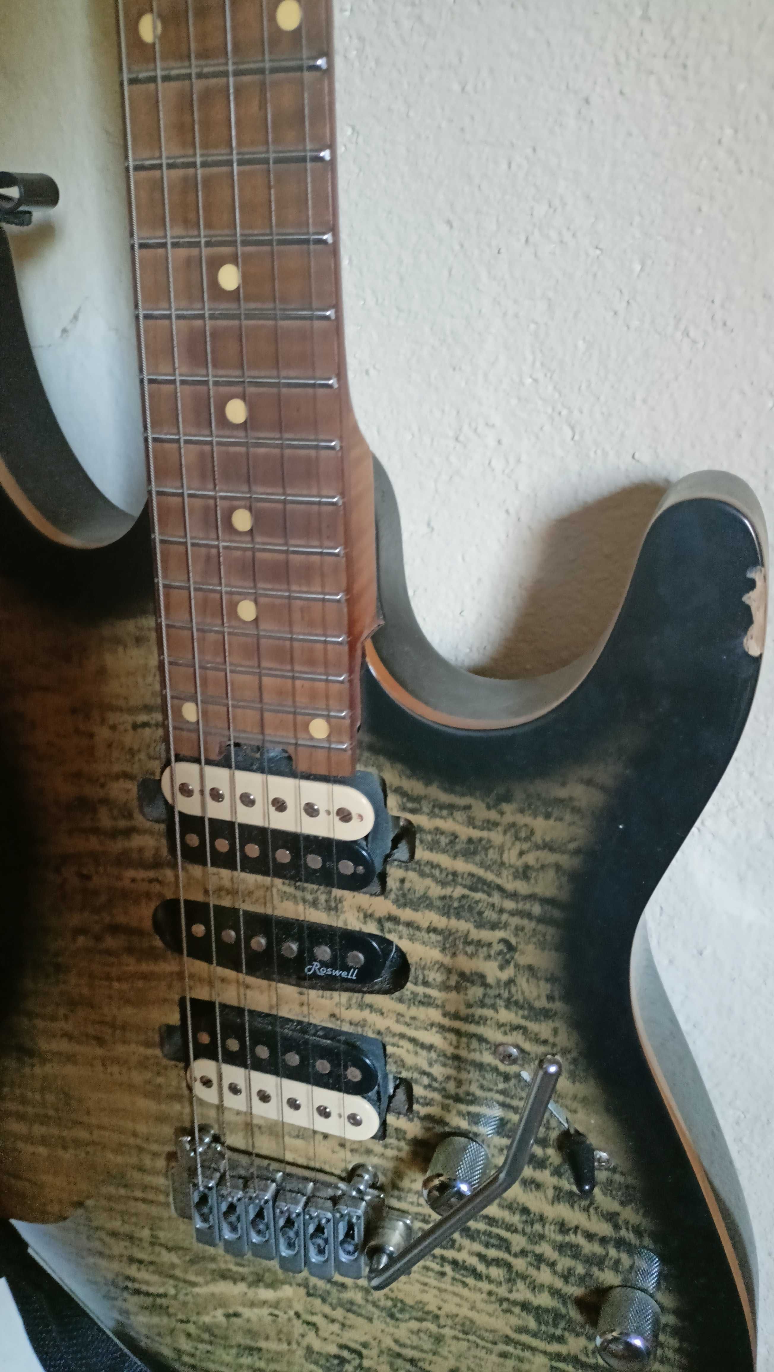 Guitarra Harley Benton Fusion HSH Roasted Maple - Pickups Tonerider