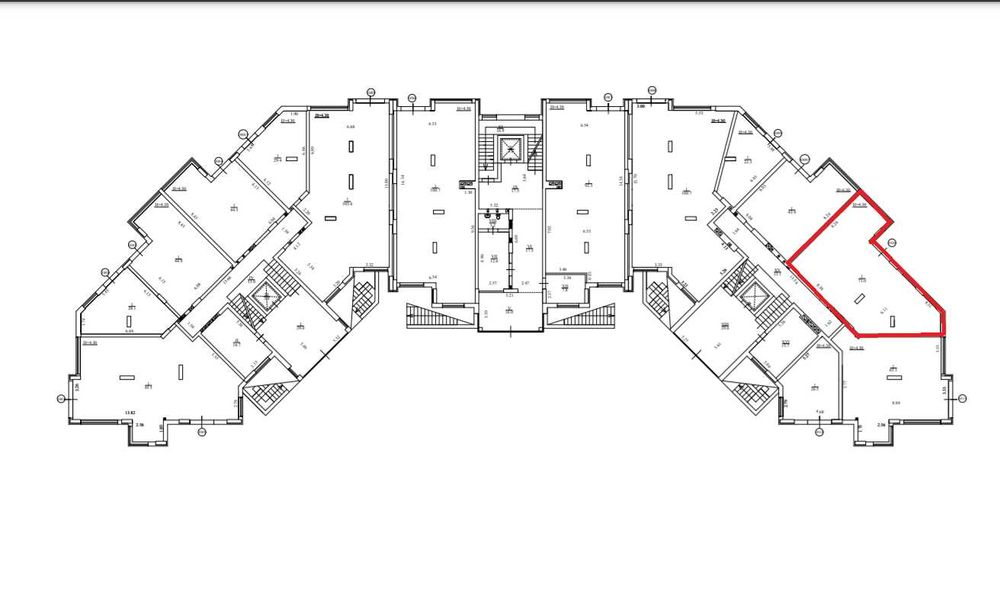 ЖК «На Прорізній» фасад комерційного приміщення  73 м2, Буча