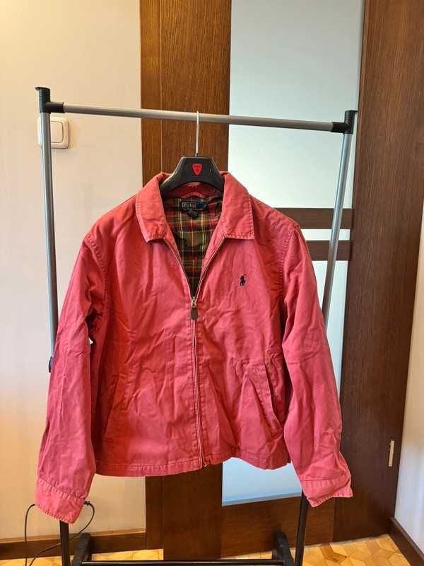 Kurtka Ralph Lauren Harrington Pattern Checked Red Jacket L