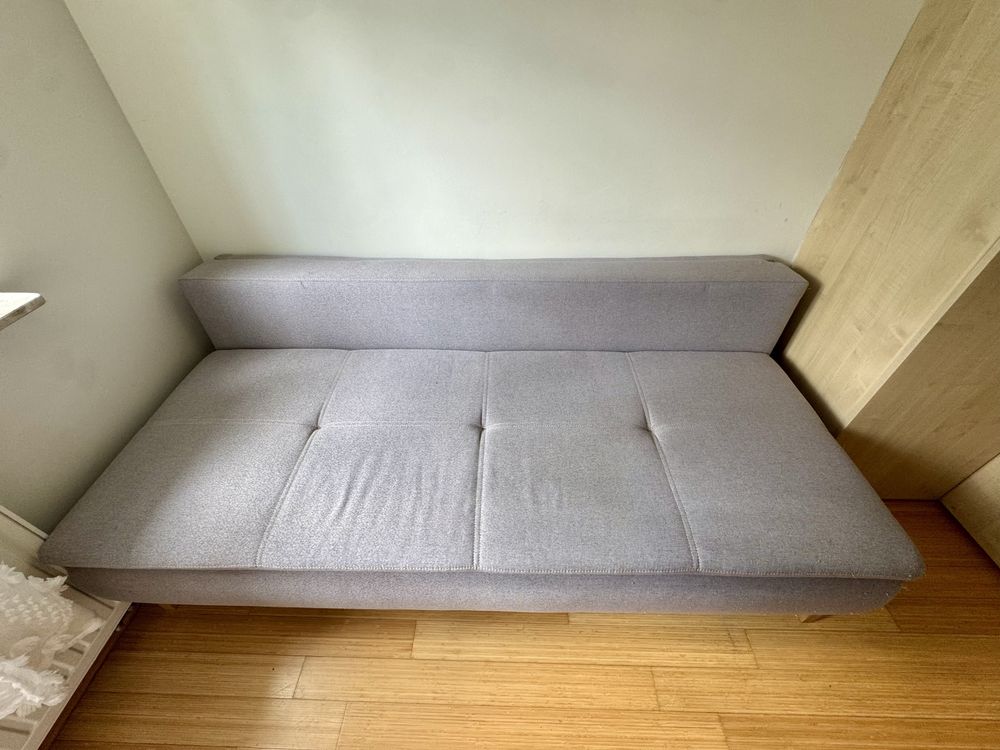 Sofa 3-osobowa z funkcją spania i pojemnikiem - tanio!