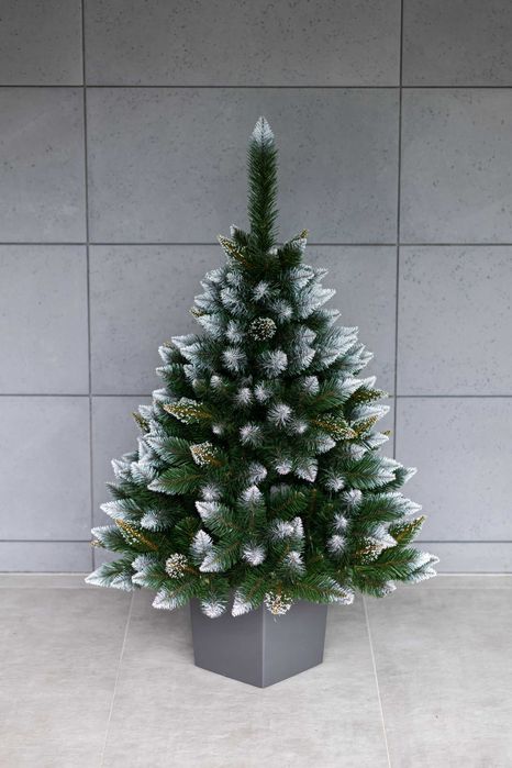 Choinka sztuczna sosna diamentowa w ozdobnej donicy  180 cm