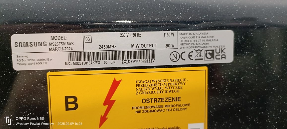 Kuchenka mikrofalowa SAMSUNG