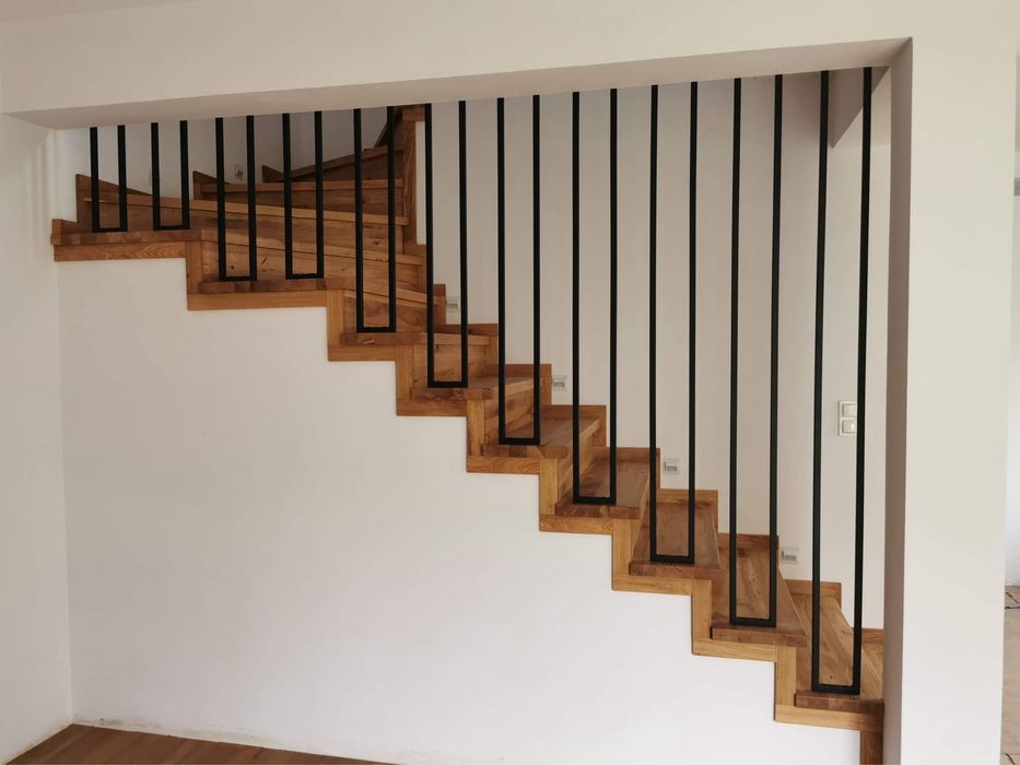 Schody na beton dębowe jesionowe