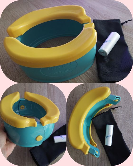 Nocnik turystyczny, składany.
Przenośny nocniczek dla dziecka, podróżn