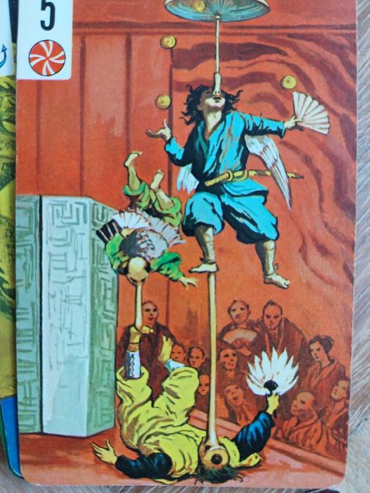 cartas de jogar: circo e palhaços, da década de 1970