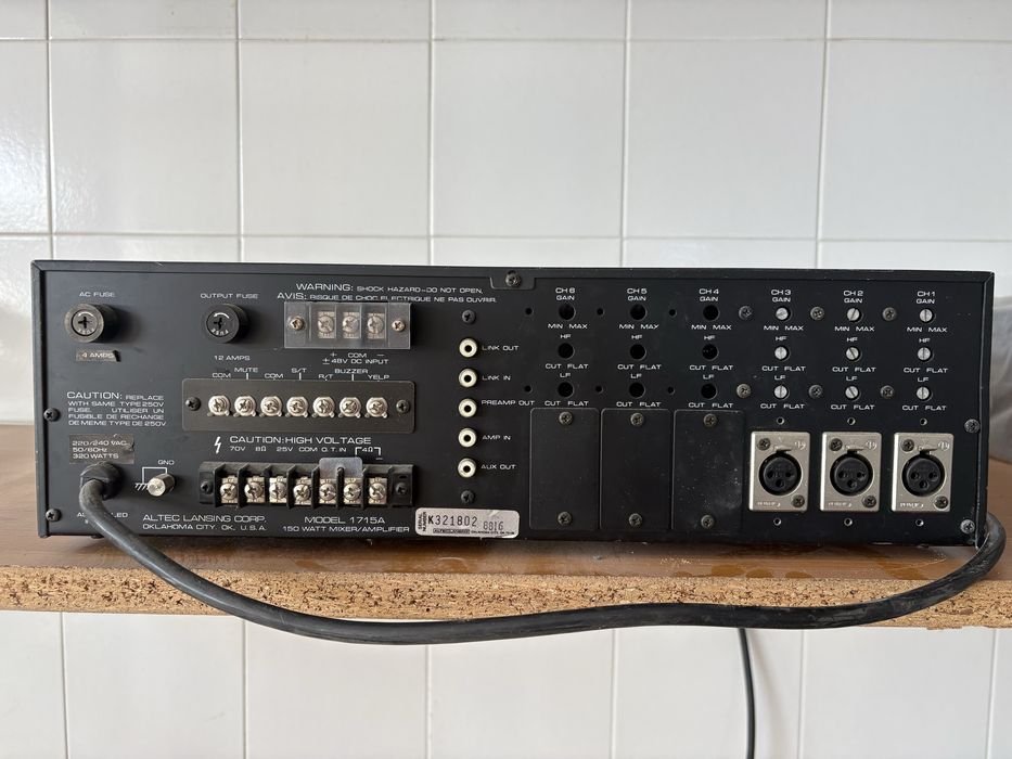 Amplificador Altec Lansing 1715A
