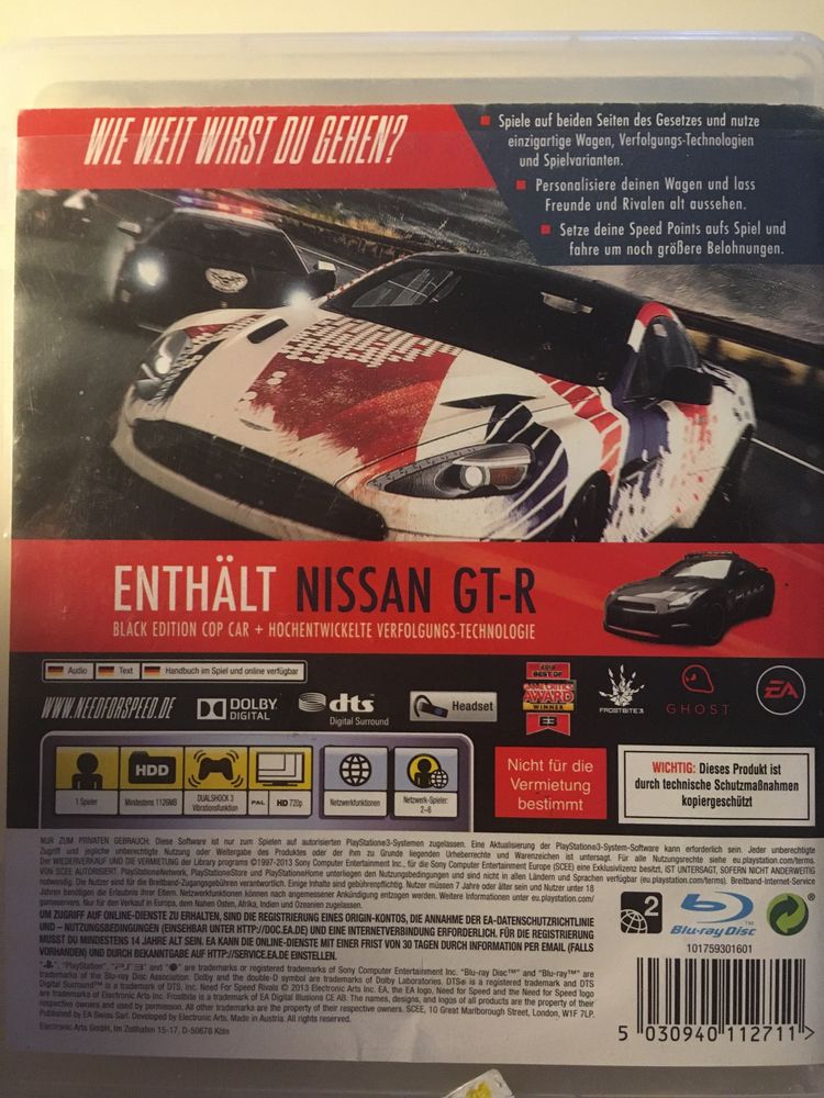 Need for speed rivals PS3