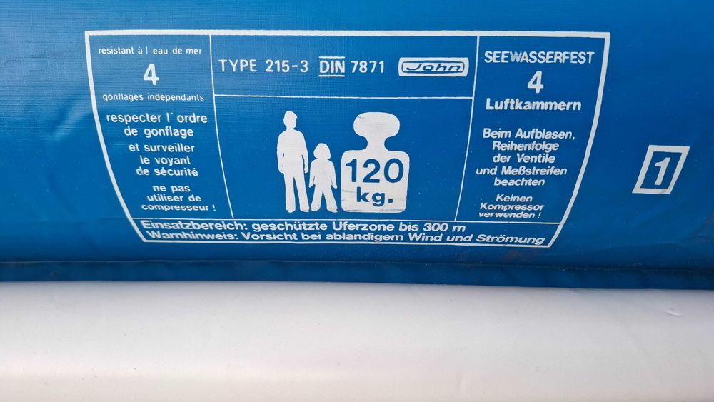 Ponton dmuchany czterokomorowy