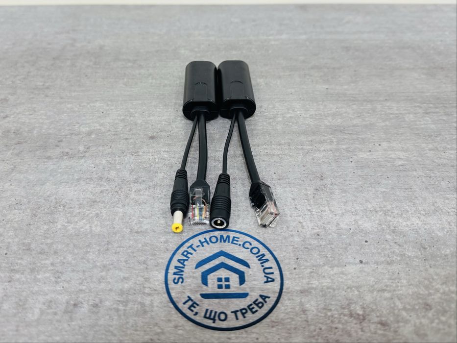 ‼️1 Гбит 9 12 56В гигабитный пасивный активный PoE ПоЕ сплиттер оптика