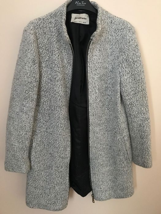 Popielaty płaszczyk stradivarius