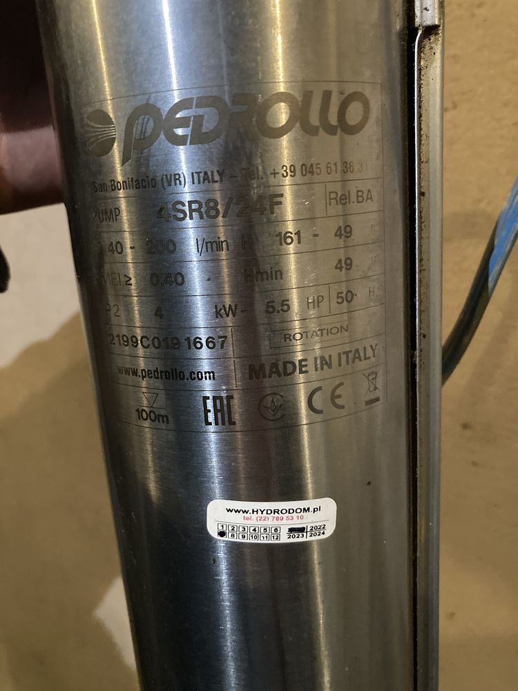 Pompa Pedrollo 4SR8/24F