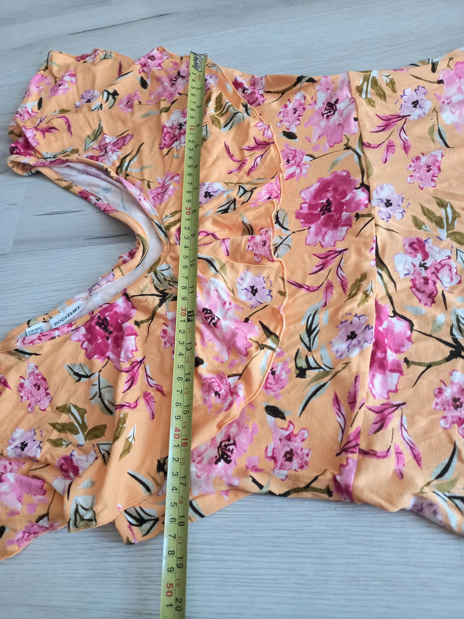 Żółta sukienka damska w kwiaty Bodyflirt 40/42