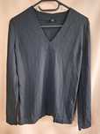 COS XS 34 czarny sweter serek V