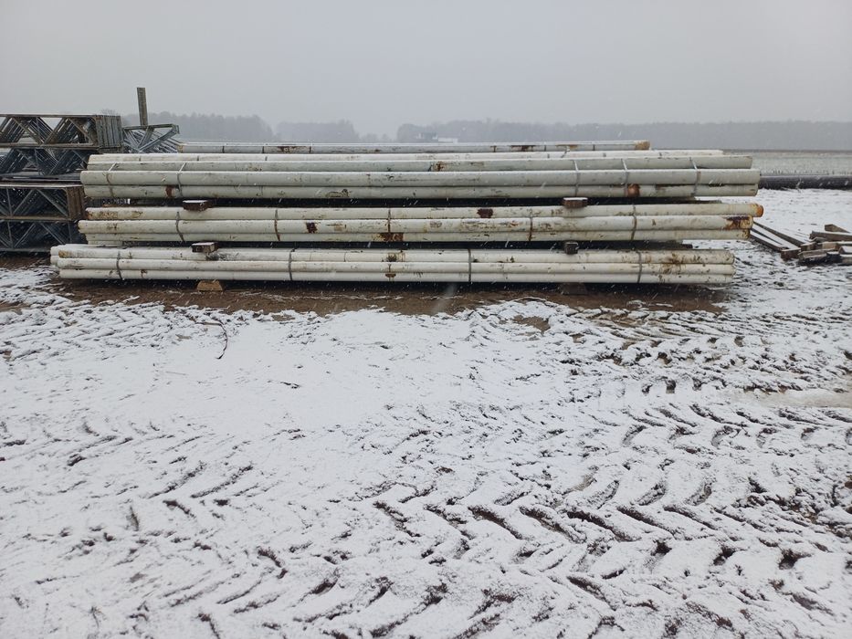 Rura rurka słup wygrodzenia dla bydła przegroda hala wiata konstrukcja