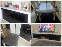 Conjunto Moveis de Sala / Mesa com 4 cadeiras