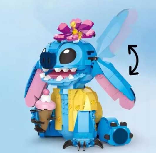 KLOCKI WZÓR LEGO LILO & STITCH 744 elementów dziecko hit pudełko