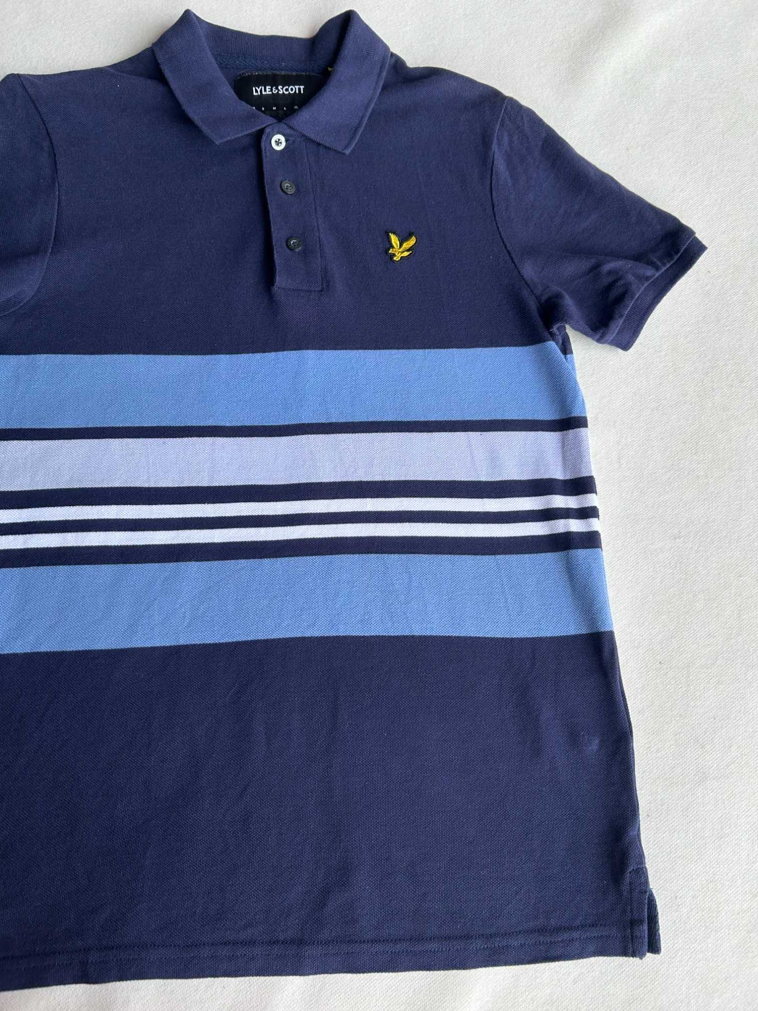 Granatowa koszulka polo Lyle&Scott rozmiar XS