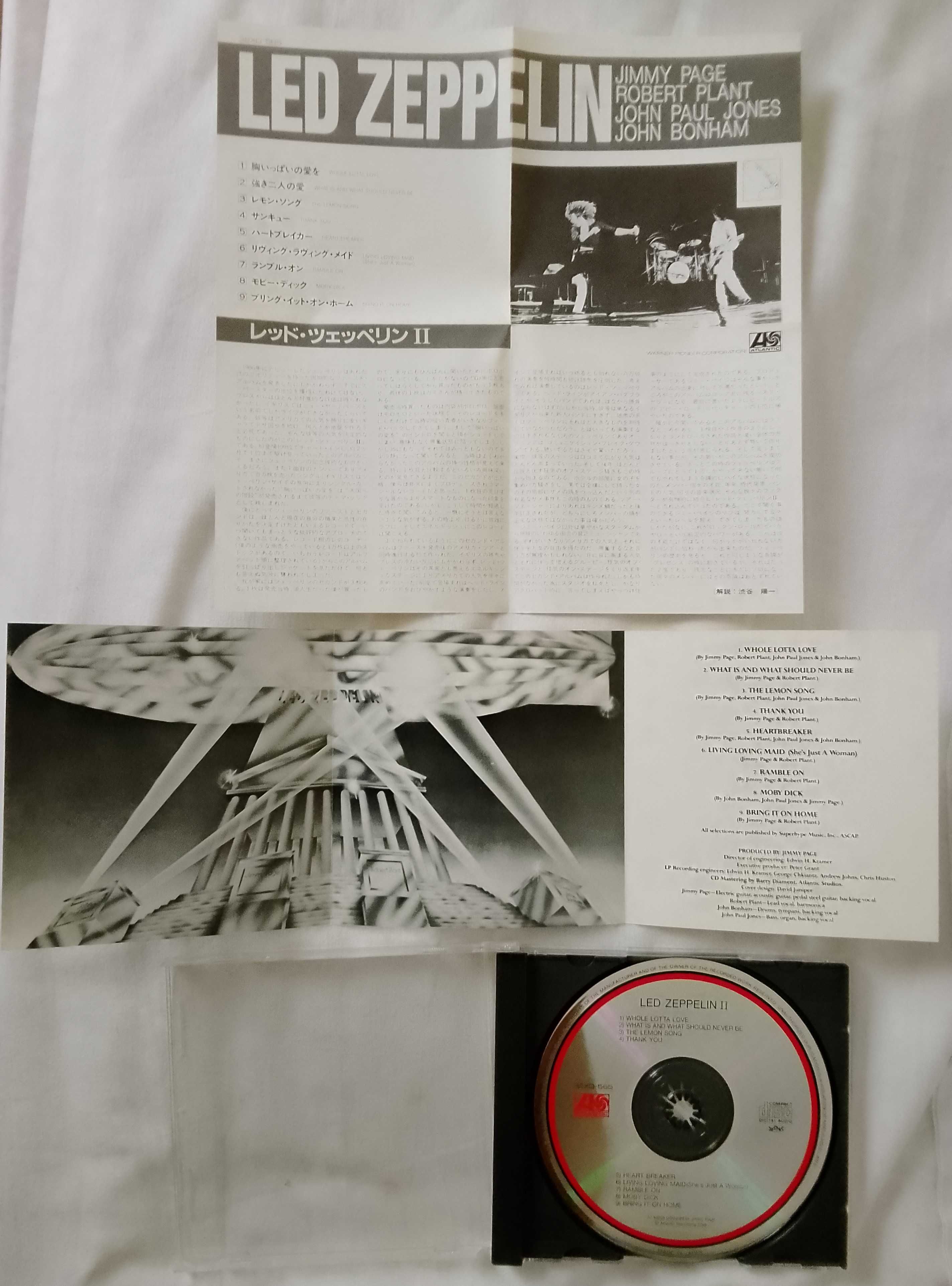 CD Led Zeppelin II 1969 (Re 1987, Atlantic ‎32XD-565, Japan)