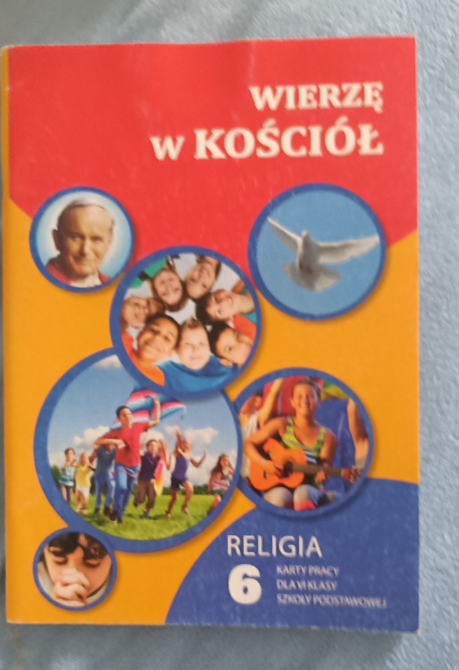 Podręcznik i ćwiczenia do religii klasa 6 Wierzę w Kościół