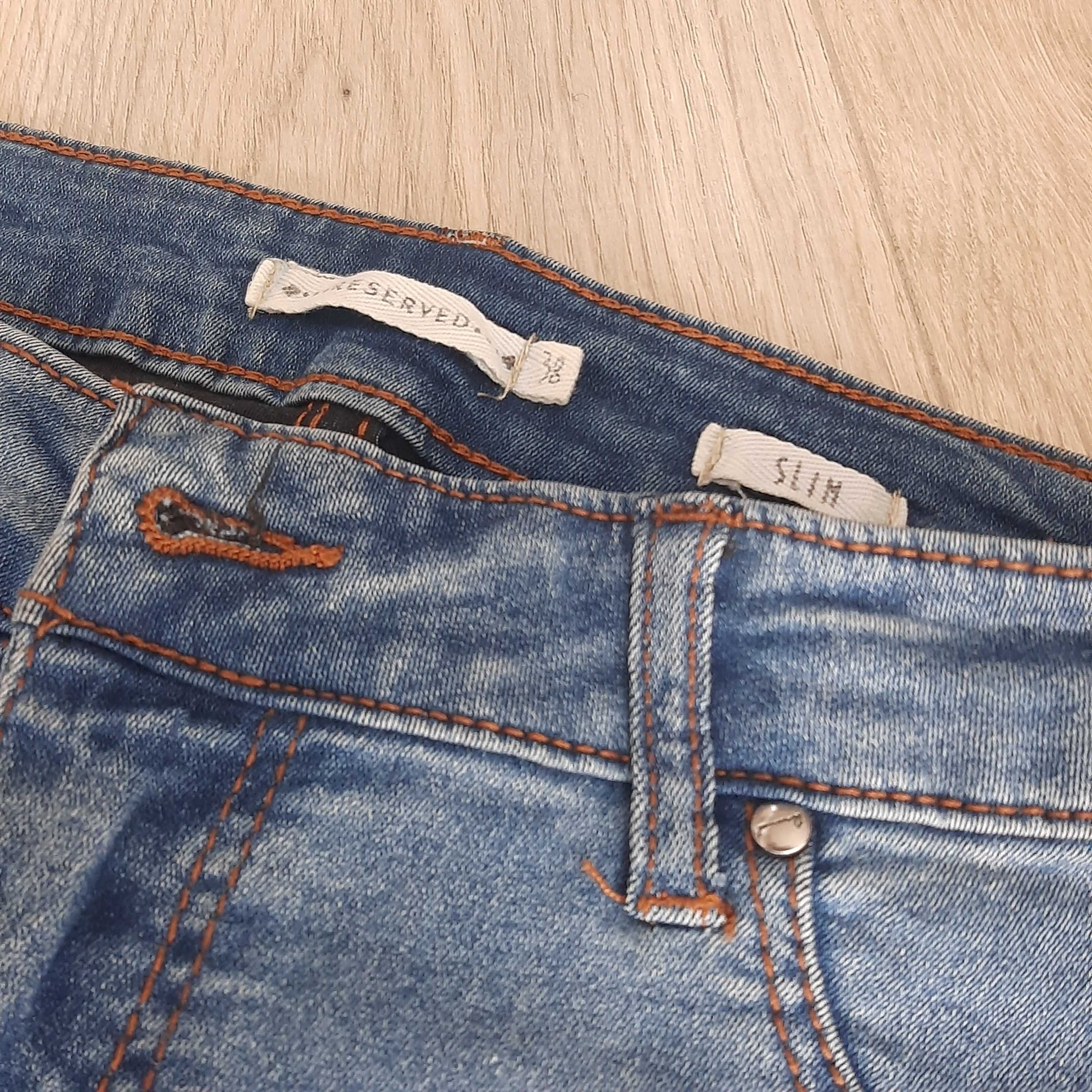 Spodnie jeansowe rom. 38, założone tylko kilka razy/ Wrocław