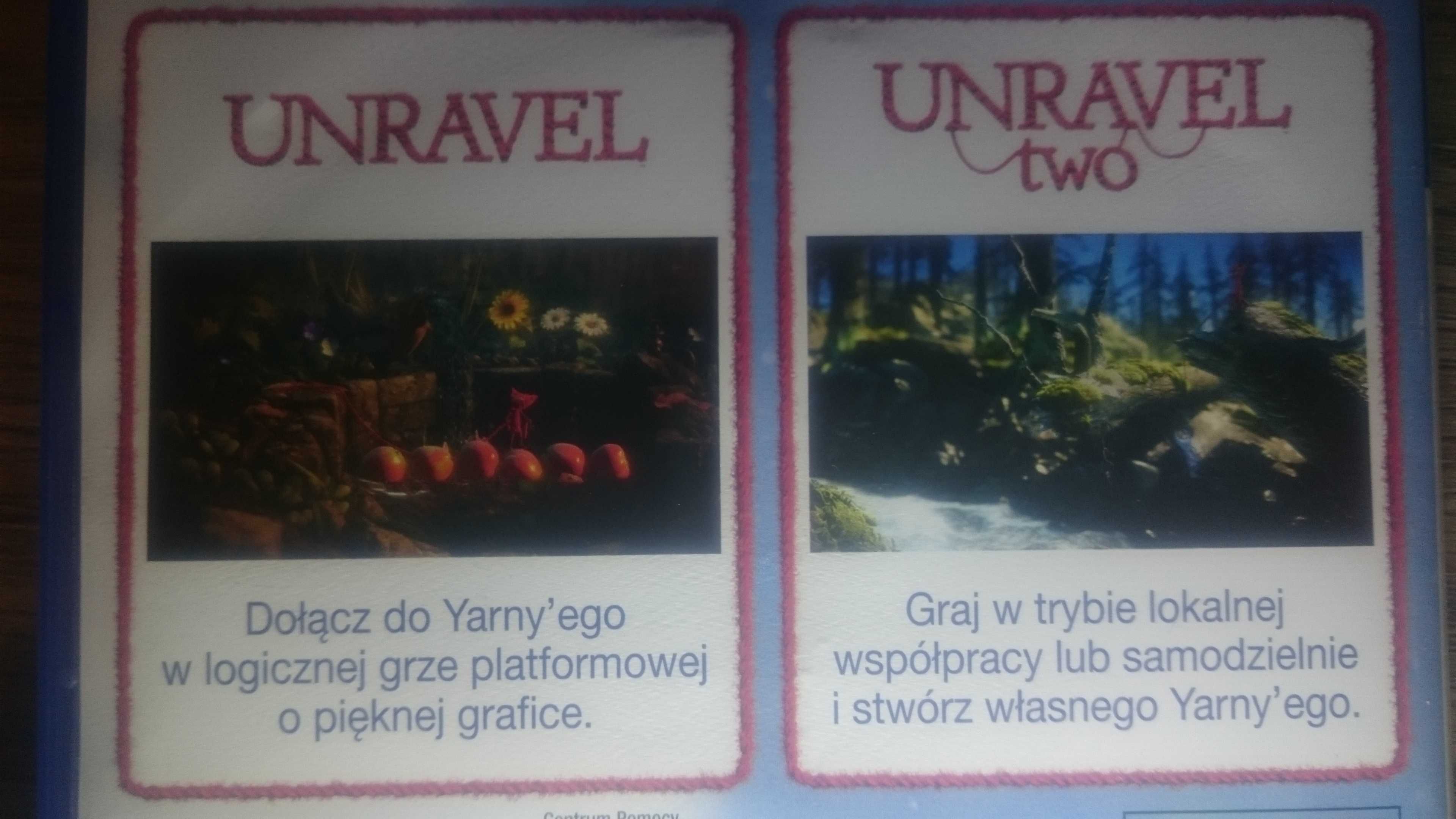 Unravel DWIE CZĘŚCI ps4 playstation 4 rayman it takes two lego ps5
