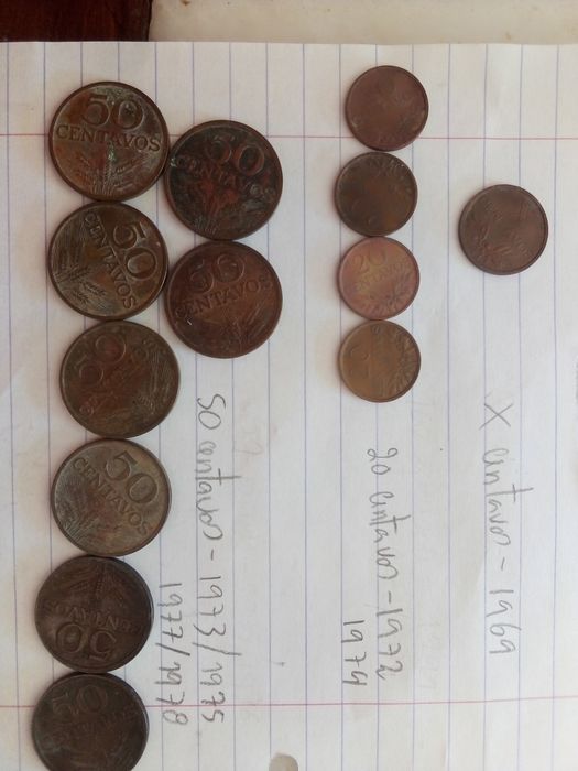 Moedas de escudos