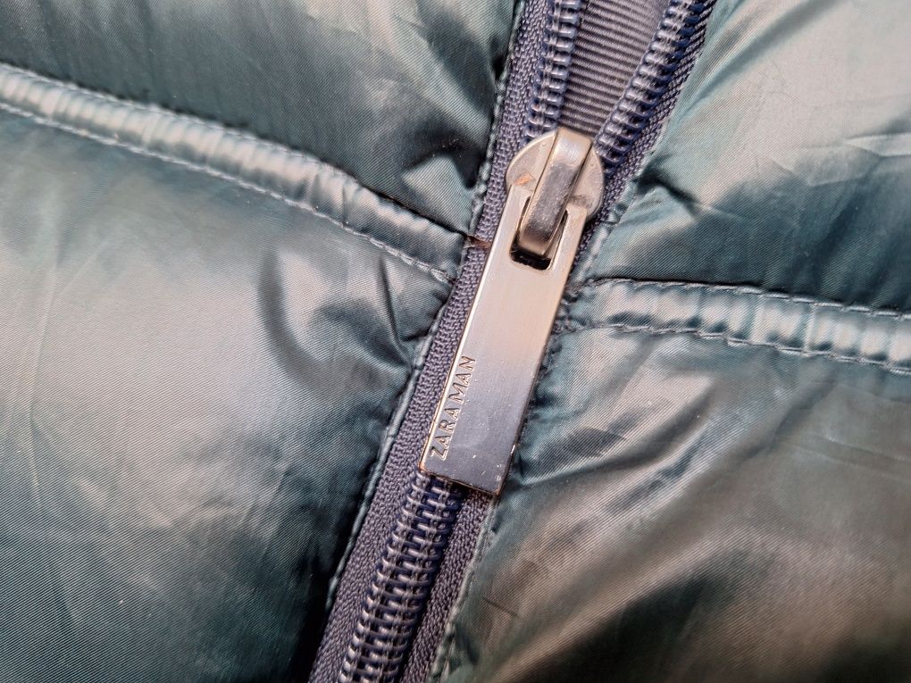 Zara man męska puchowa pierze puch L