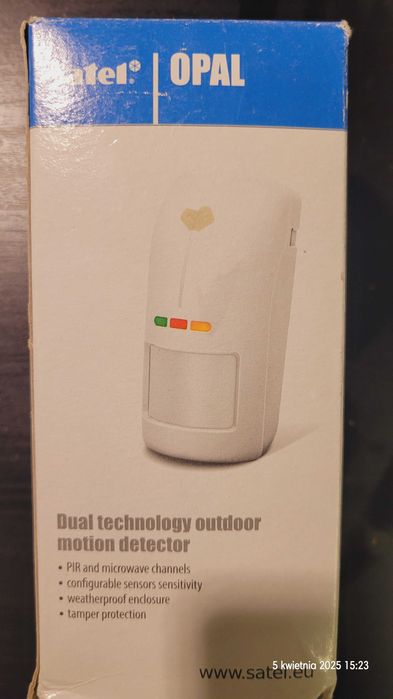 Nowa Zewnętrzna Czujka Ruchu Satel OPAL (PIR + Mikrofala)