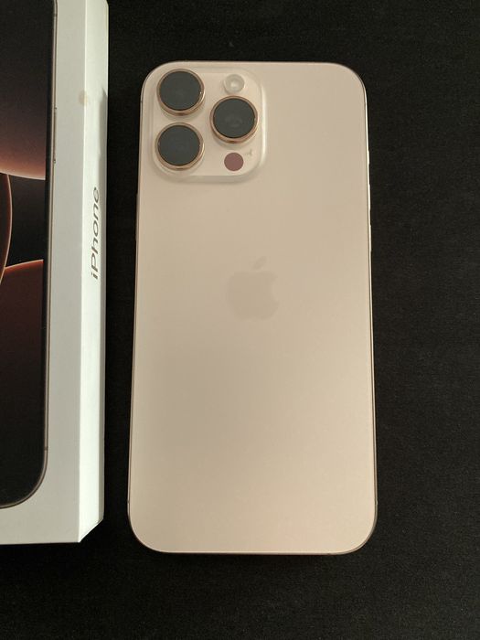 iPhone 16 Pro Max 256GB Pustynny Tytan - Stan perfekt komplet - 100%
