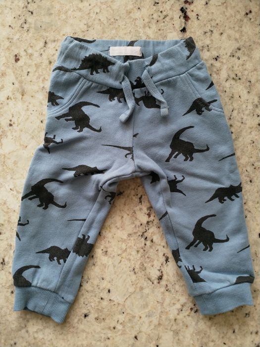 Niebieskie spodenki spodnie Fox & Bunny 75 dinozaury dino