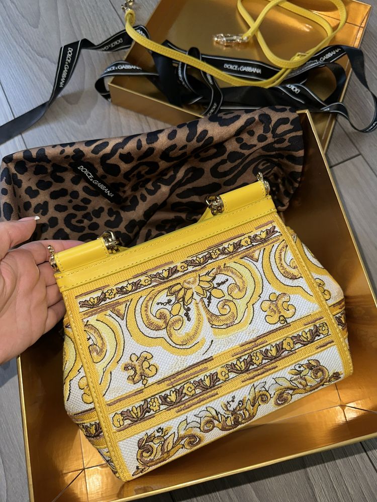 Сумка Dolce&Gabbana sicily medium yellow
