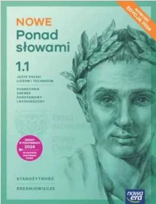 Podręcznik Ponad Słowami klasa 1 Cz.1 LO ZPiR NOWA ERA 2024