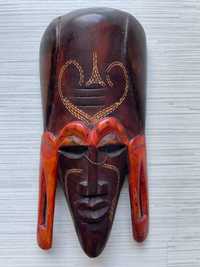 Maska egzotyczna dekoracyjna drewniana Afryka