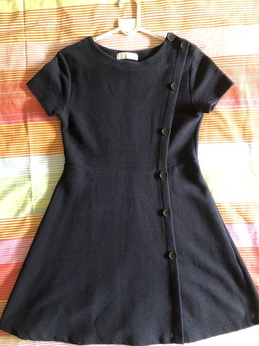 Vestido azul escuro  tam. 13/14 anos