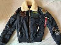 kurtka zimowa bomberka Alpha Industries roz. XS jak nowa