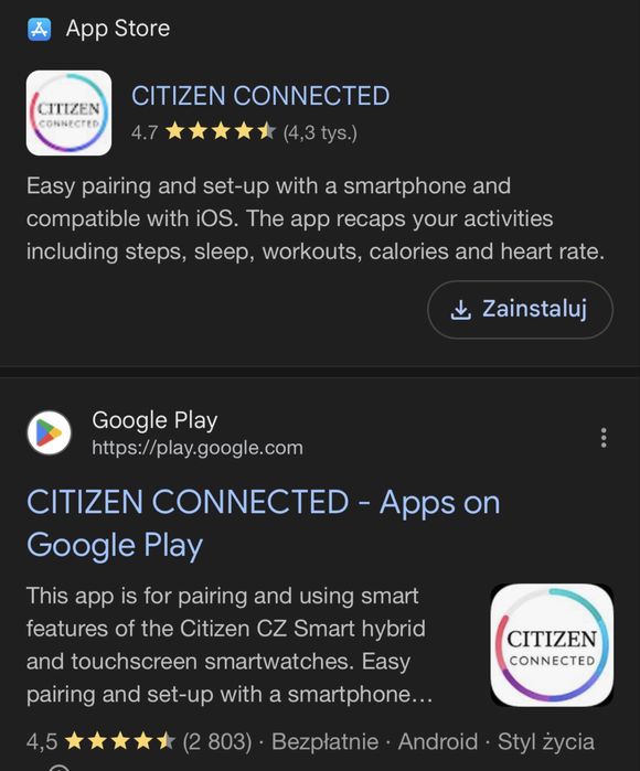 Citizen cz hybrid smart 2 YF30