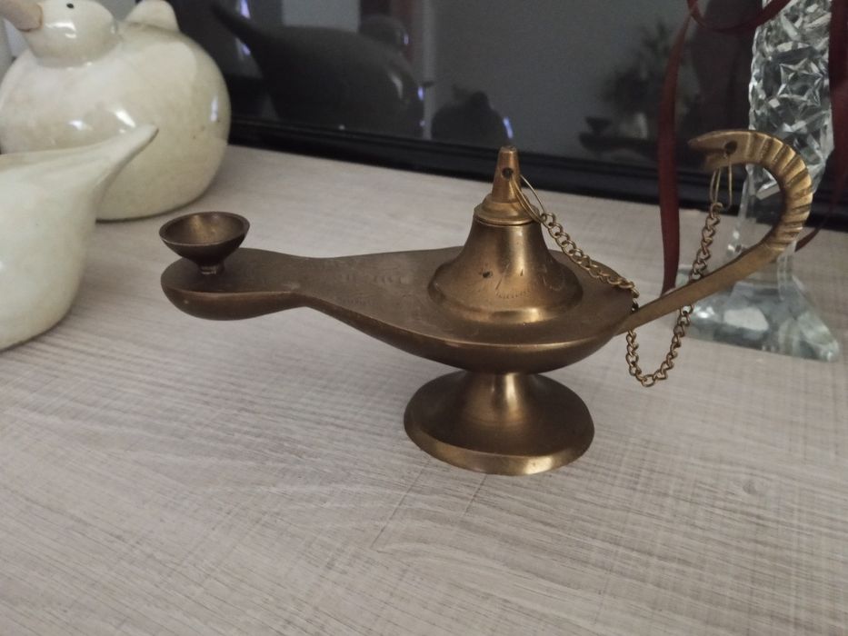 Lampa naftowa mosiądz