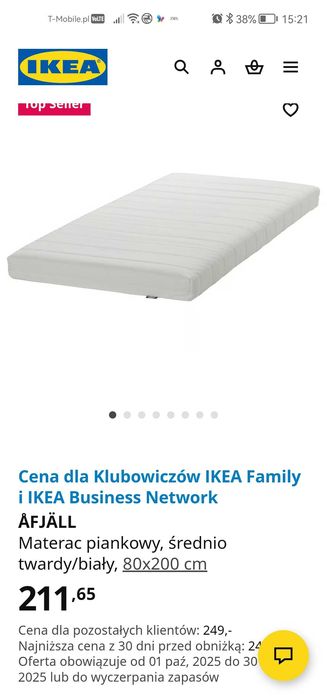 Materace do łóżka 2 sztuki