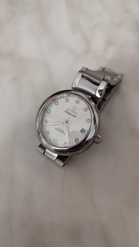Часы женские Omega De ville automatic, годинник жіночий swiss sapphire
